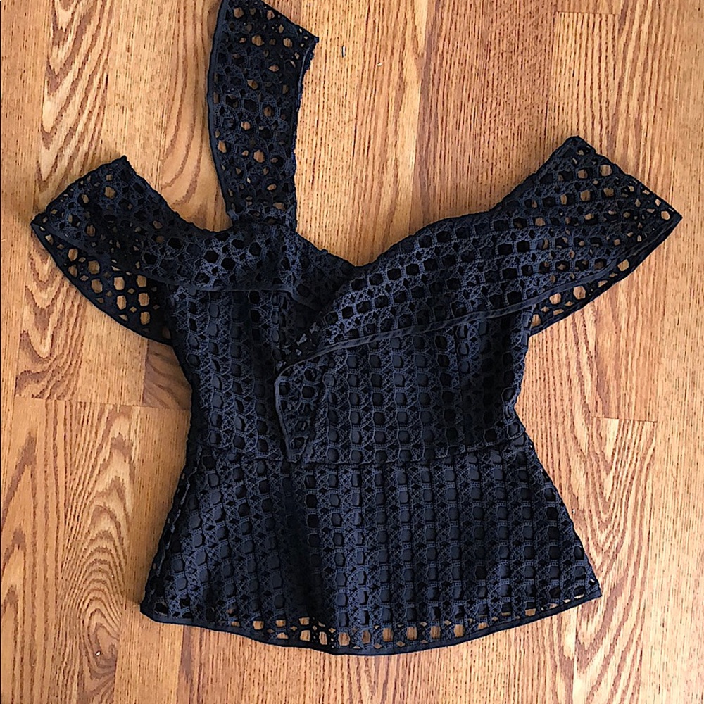 Karina Grimaldi Sweetheart Unique Off Shoulder Top